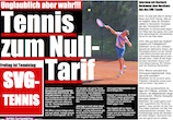 Tennisflugblatt